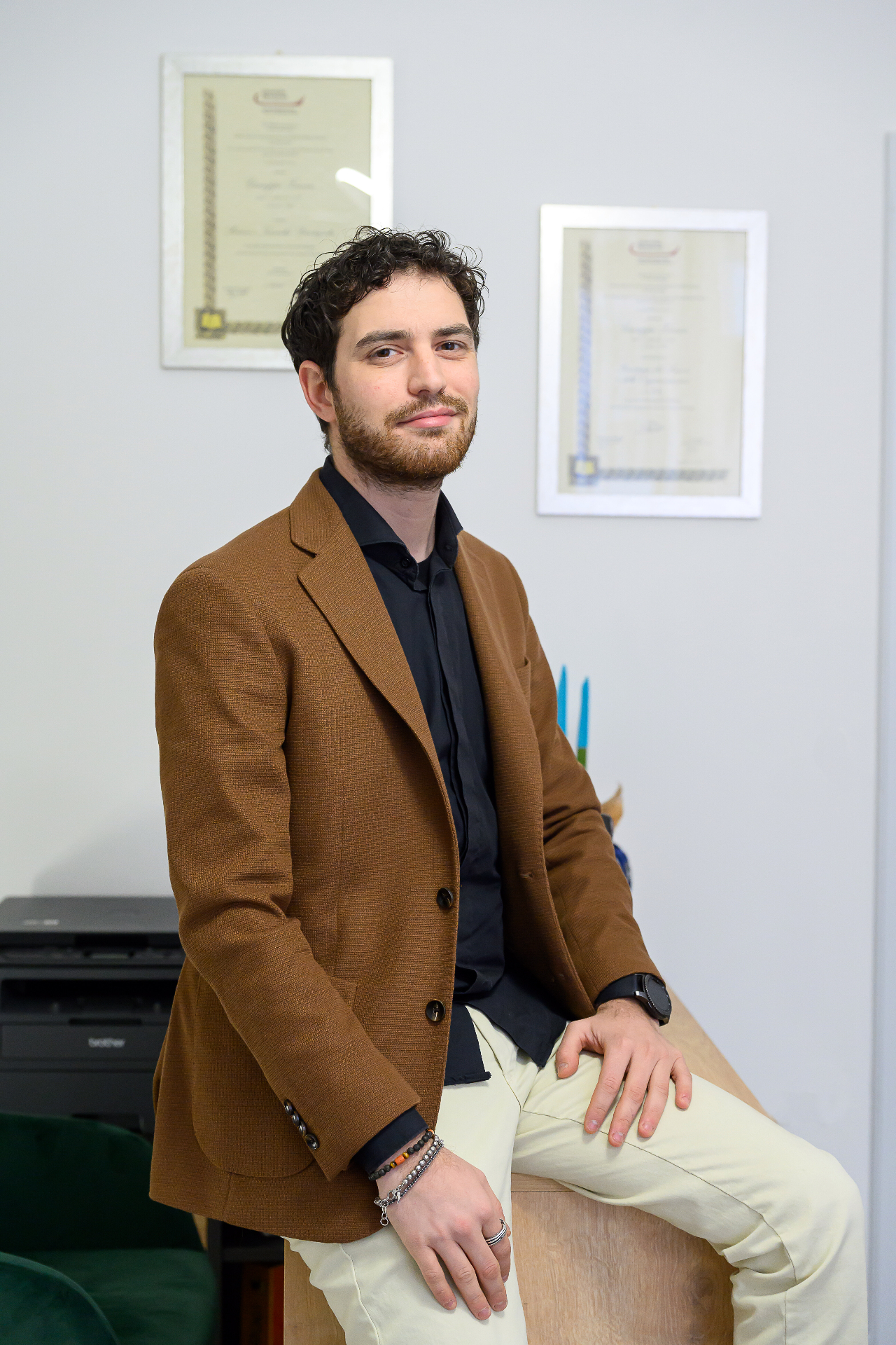 Ritratto del Dottor Giuseppe Zucaro nel suo studio